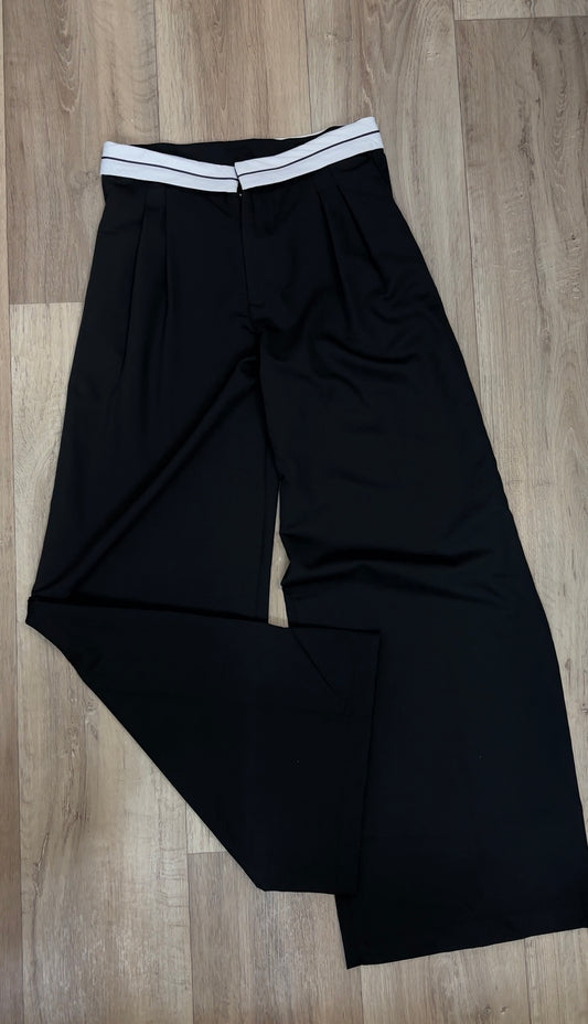 Wide Leg Boxer Trousers