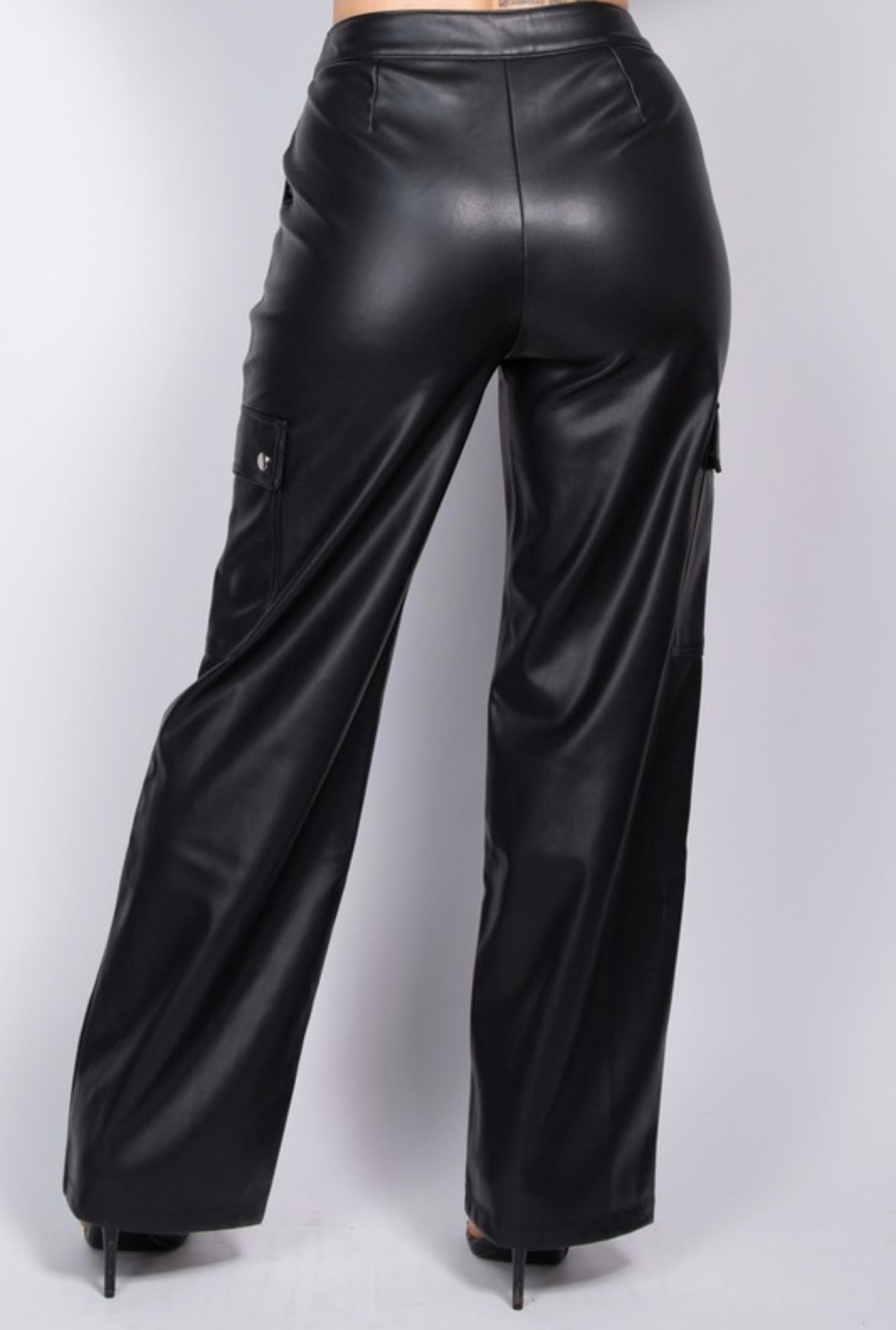 Leather Cargo Pants