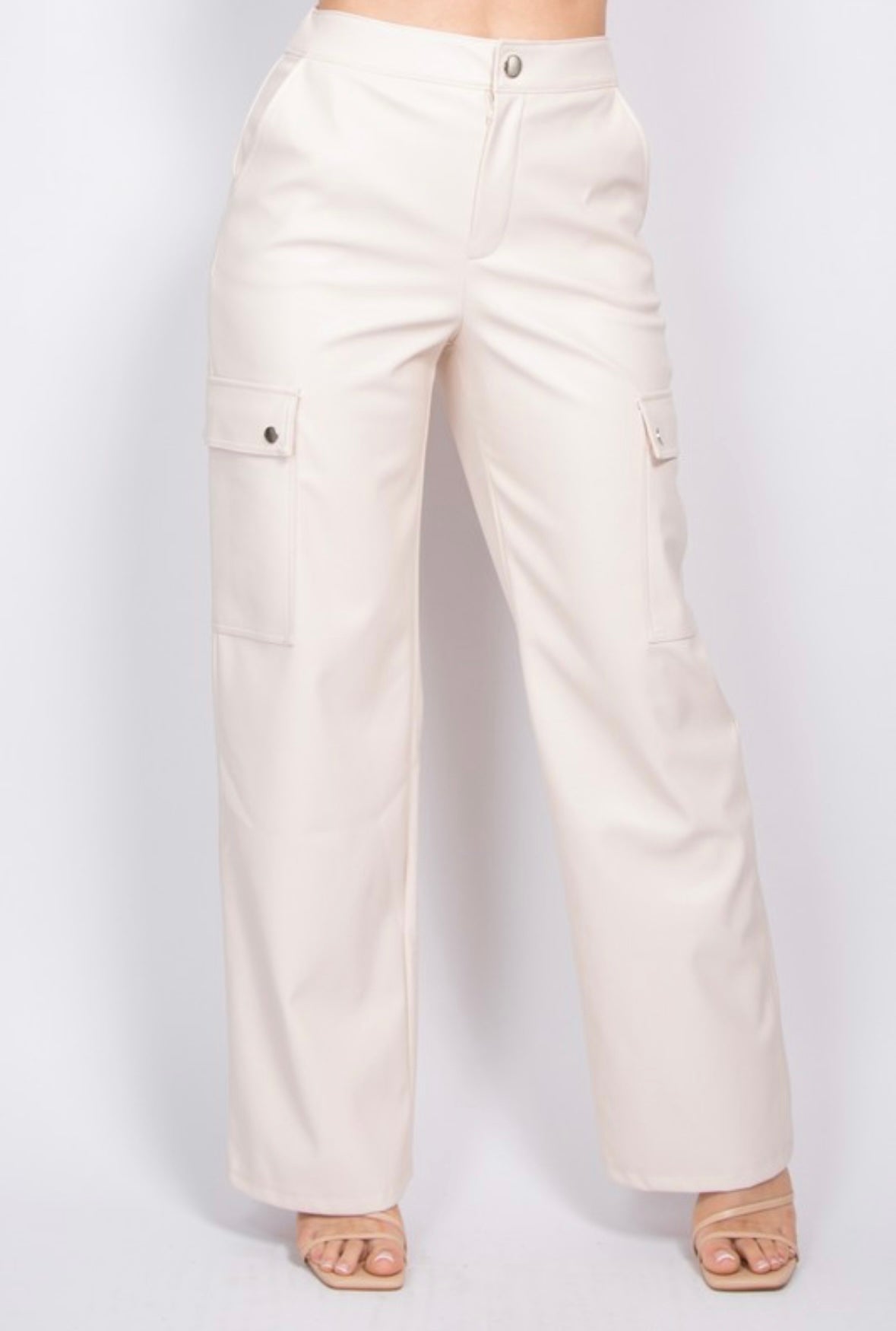 Leather Cargo Pants