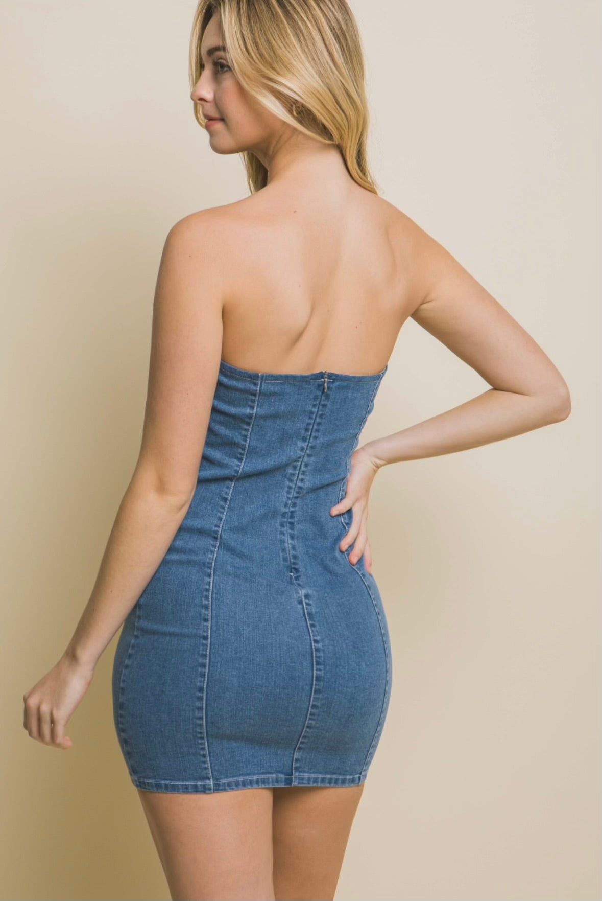 Mini Denim Dress